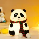 INDIJOY TOYS Cute Panda Touch Silicon Lamp with 7 Color Modes - Closed Eye