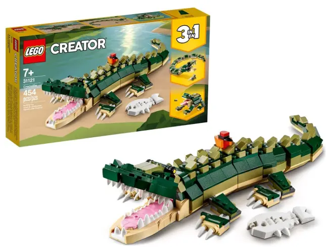 INDIJOYTOYS Creator 31121 3-in-1 Crocodile / Snake / Frog (454 Pieces)