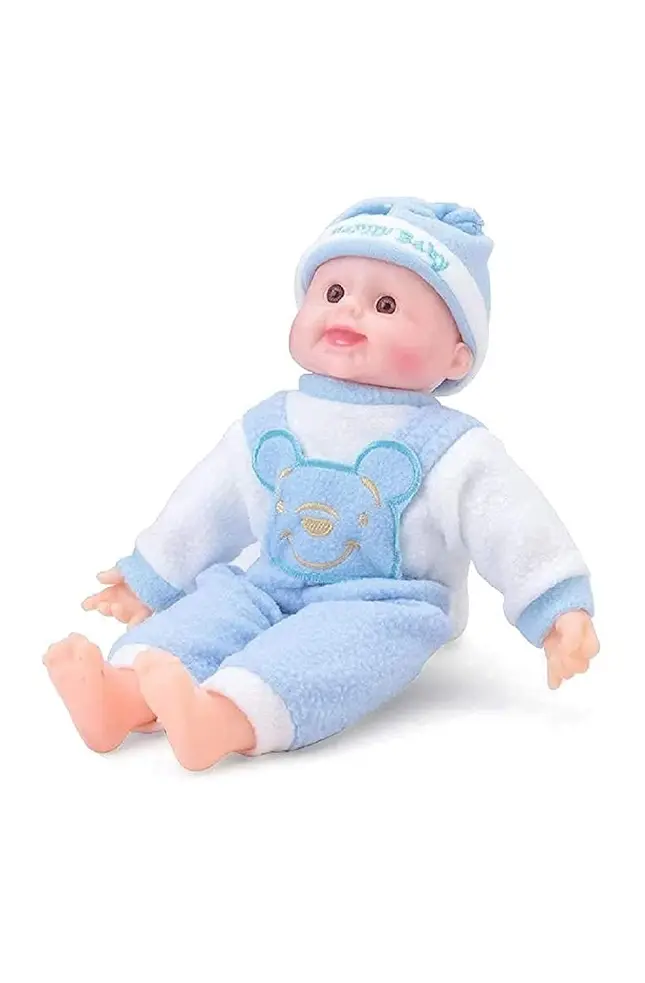 INDIJOYTOYS Realistic Doll for Babies Soft Cute Dolls for Kids Little Boy Toy Baby Boy Doll Playset Baby Movable Arms